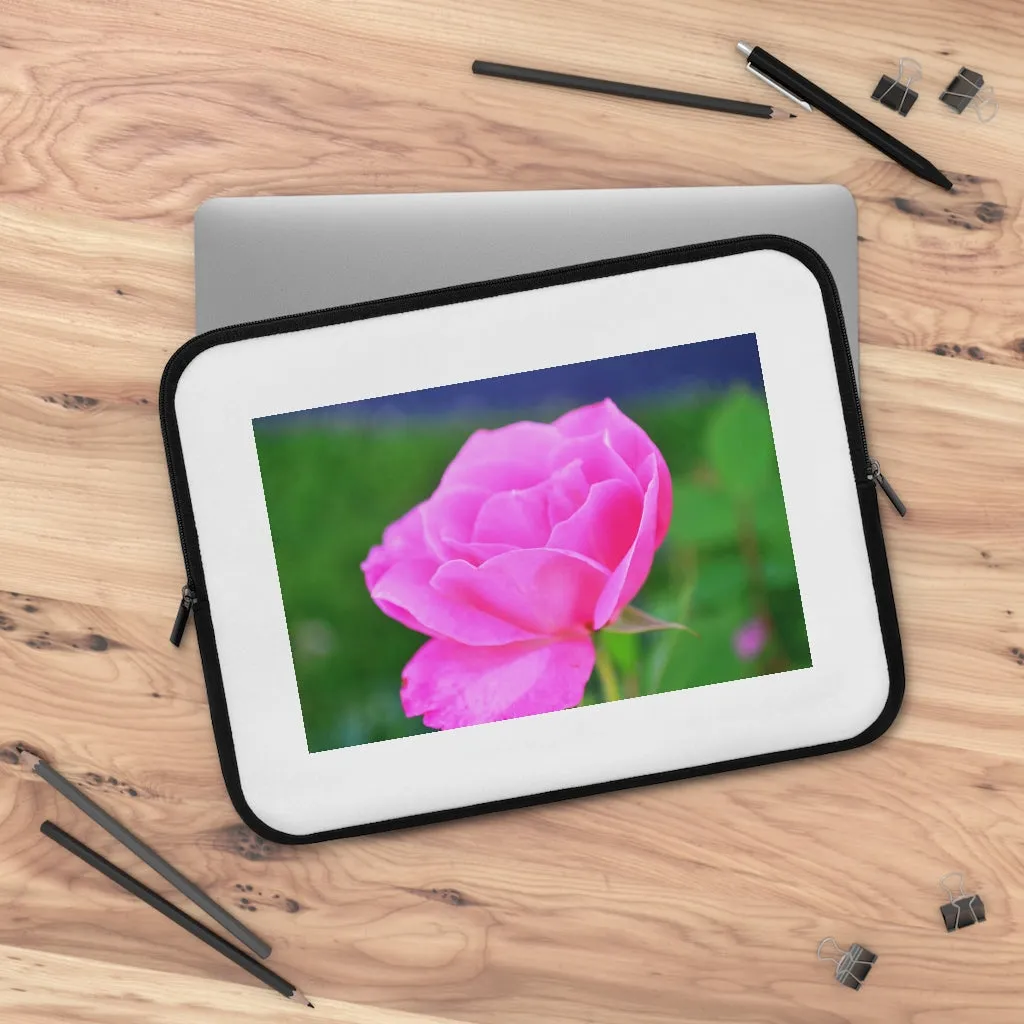 Pink Flower Laptop Sleeve
