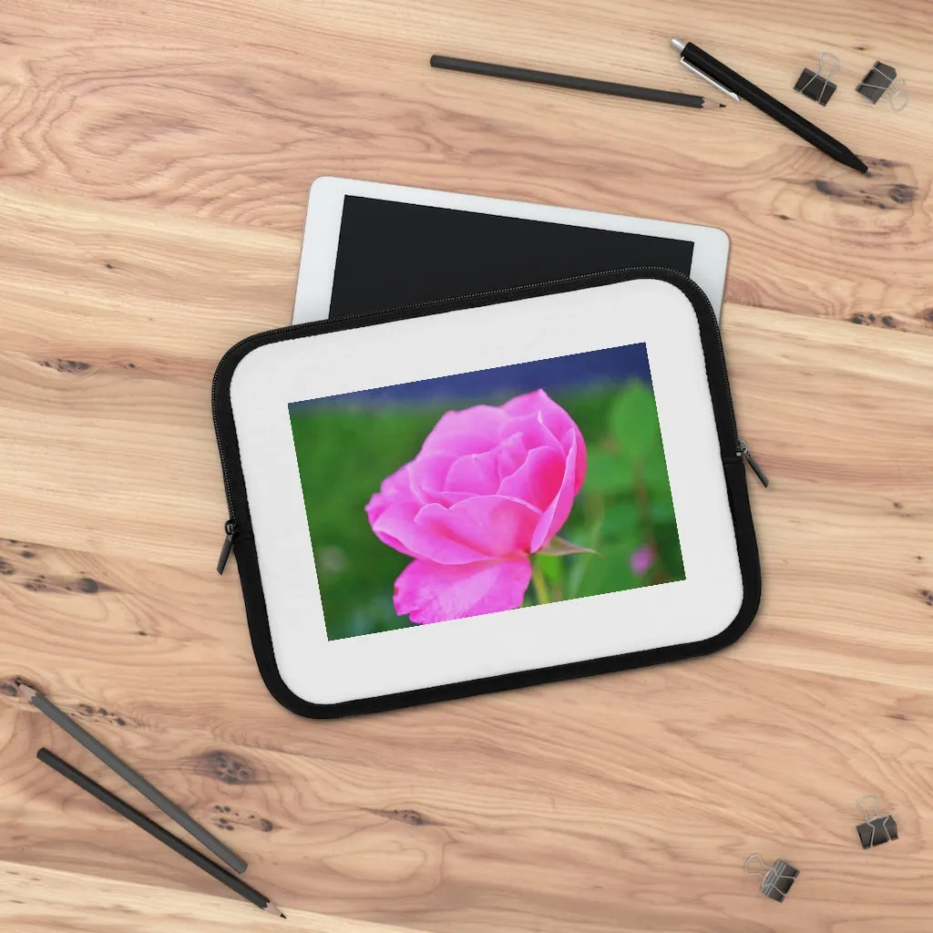 Pink Flower Laptop Sleeve