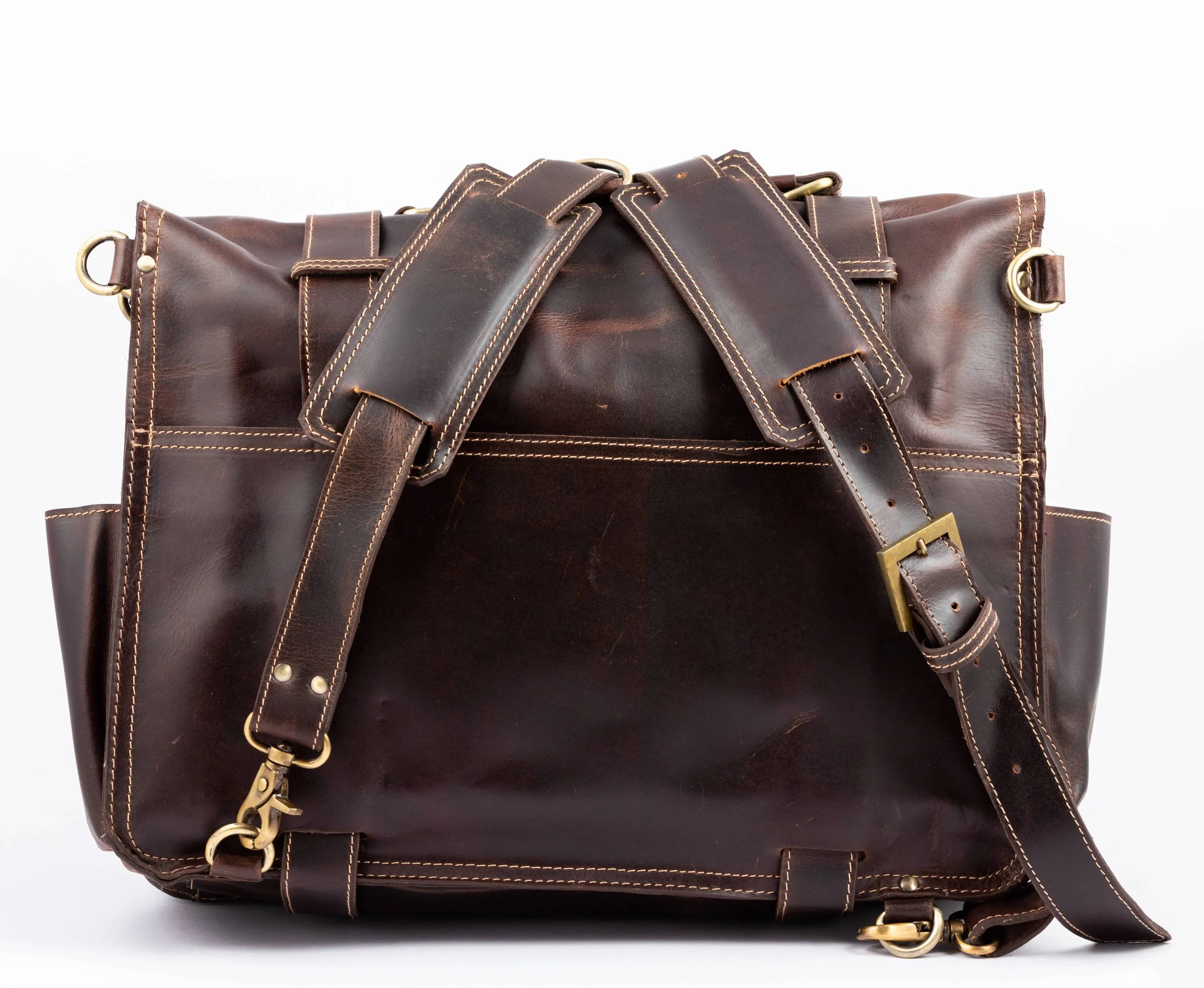 Saddle Leather Briefcases for Men