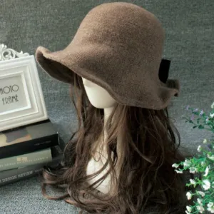 Vintage Style Winter Hats with Chic Bow Knot Decor