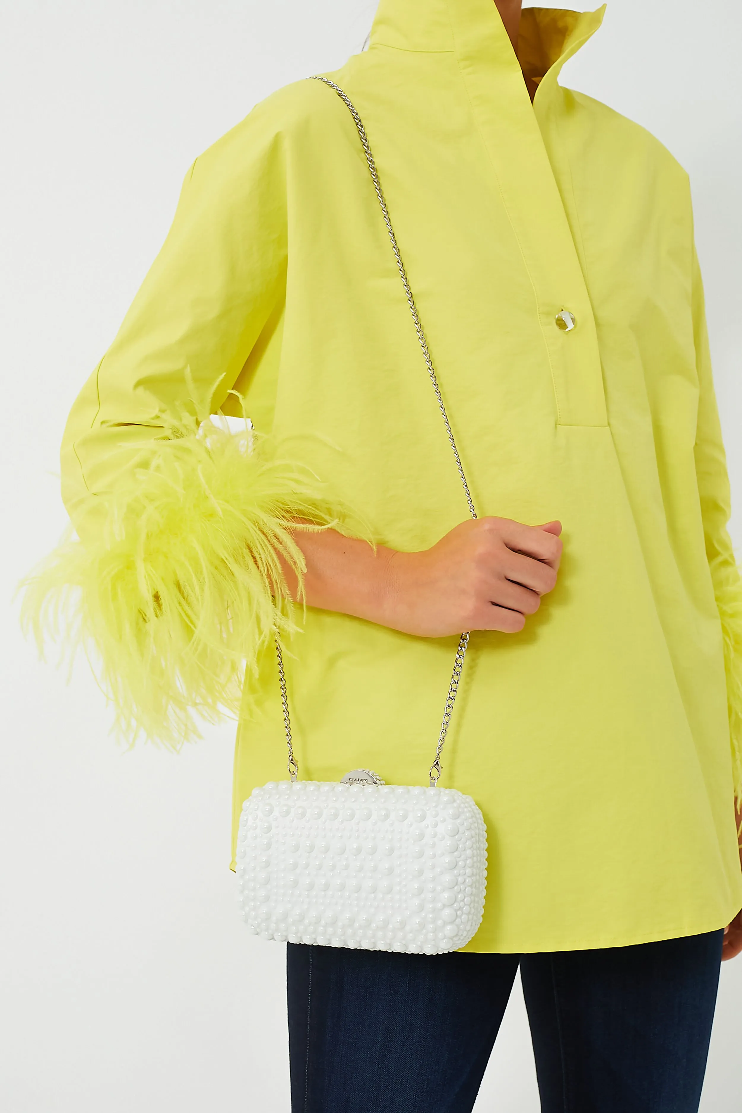 White Ari Hotfix Clutch