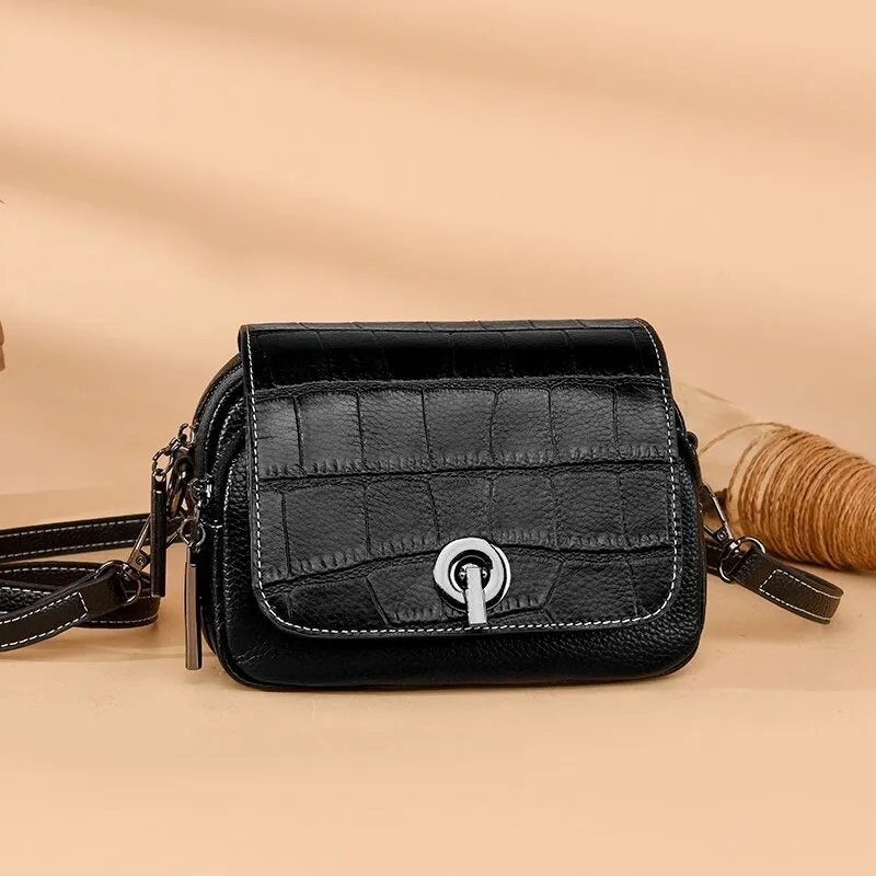 Women's Mini Crocodile Pattern Crossbody Bags