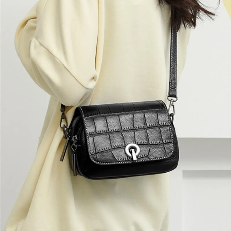 Women's Mini Crocodile Pattern Crossbody Bags