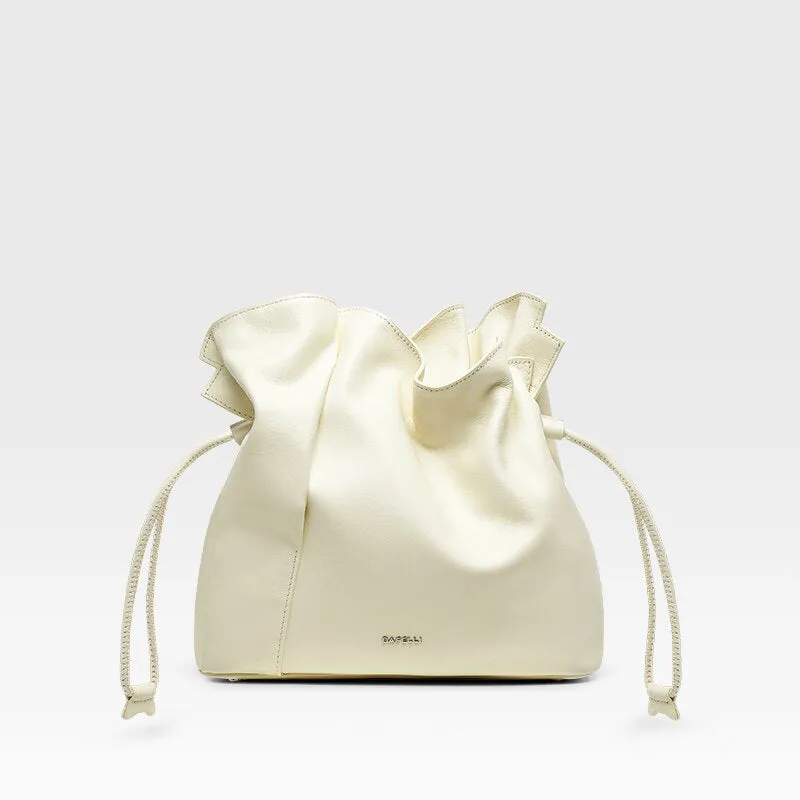 Women's Top Quality Genuine Leather Crossbody Bucket Handbags