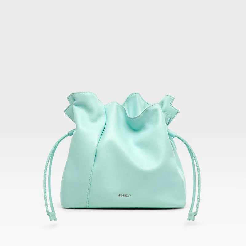 Women's Top Quality Genuine Leather Crossbody Bucket Handbags